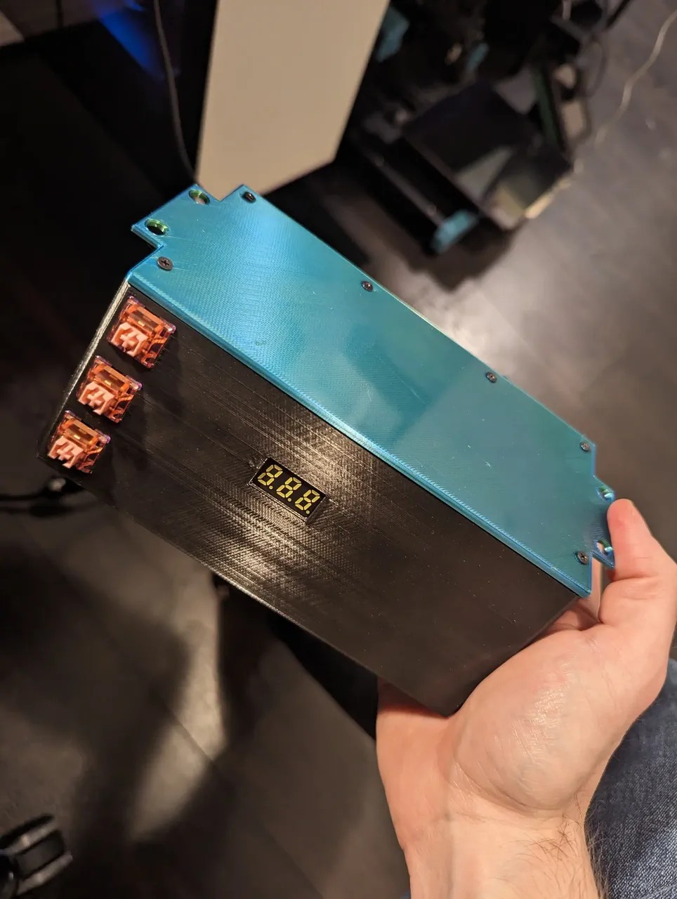 The top cover, installed