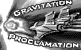 Gravitation Proclamation Cybiko game intro image